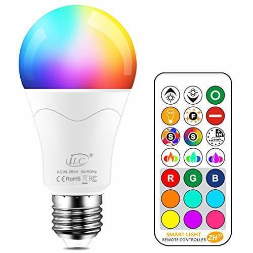 Product iLC Bombillas Colores RGBW 85W Equivalente LED Bombilla Regulable Cambio de Color