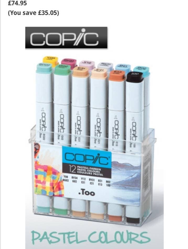 Moda Copic markers 🔥❤️👌