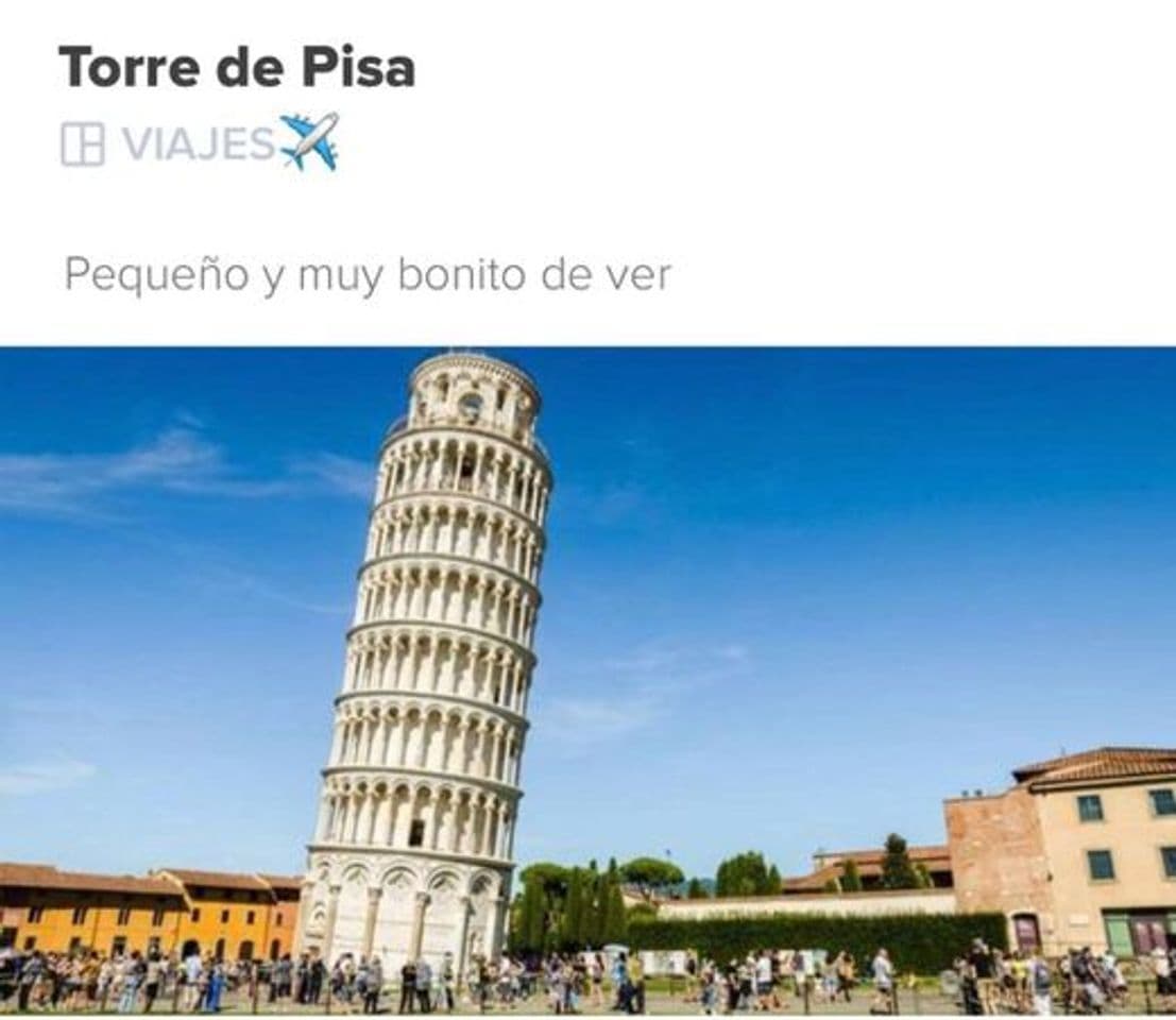 Place Torre de Pisa