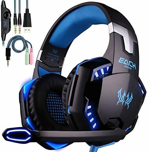 Electrónica KOTION EACH Auriculares Gaming PS4 con Microfono Estéreo 3.5mm Jack