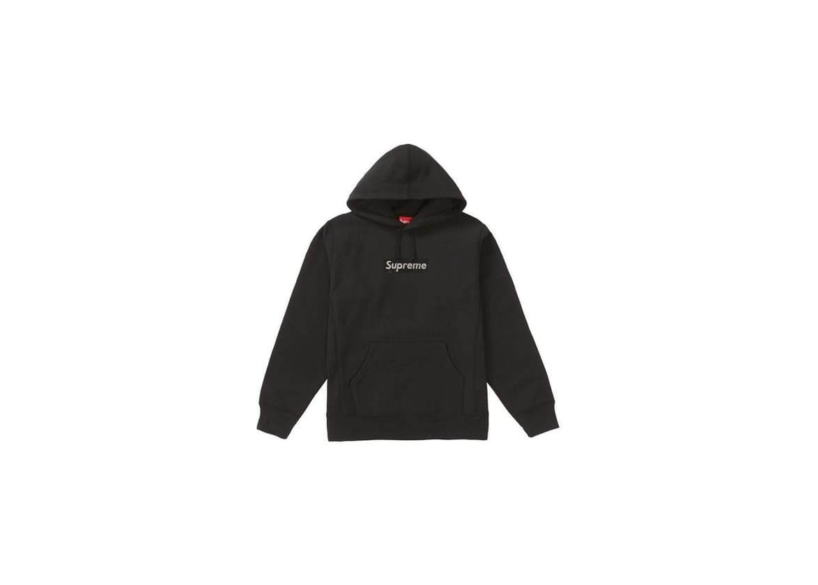 Producto Supreme Swarovski Box Logo Hooded Sweatshirt Black