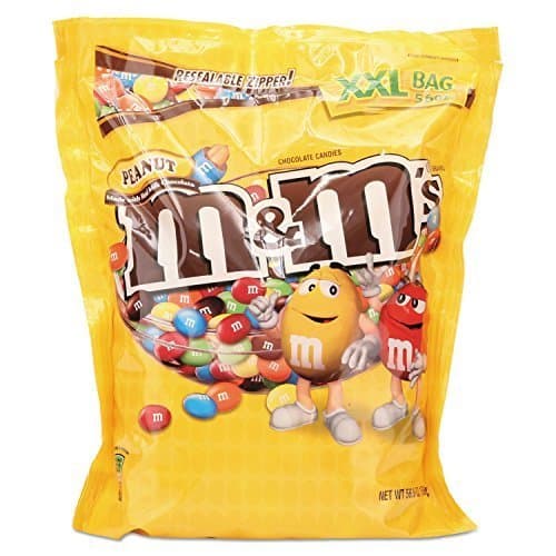 Place M & M 's – Leche recubierto de chocolate candy W/Centro de cacahuete