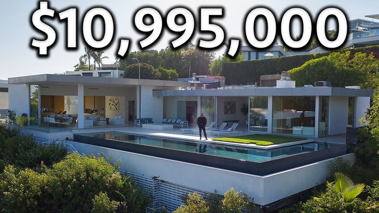 Place INSIDE a $10,995,000 HOLLYWOOD HILLS Modern Home