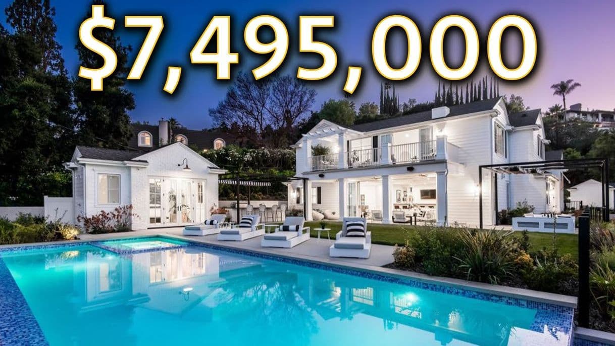 Place Touring a $7495000 ENCINO Mansion with 300 Ft Driveway!