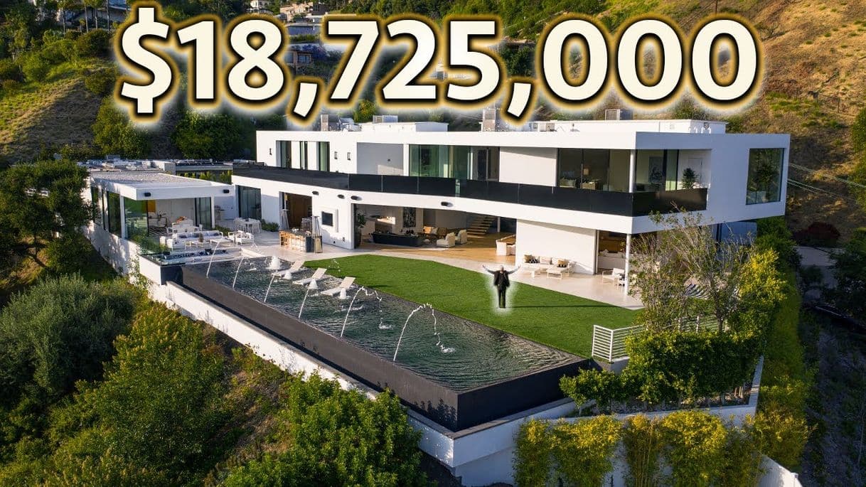 Place INSIDE a $18,725,000 BEVERLY HILLS MODERN MANSION