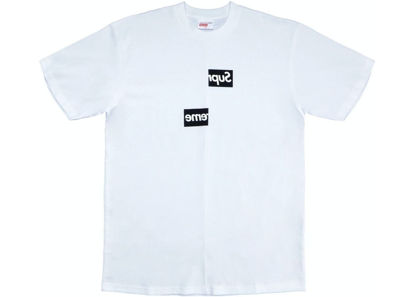 Moda Supreme Split Box Logo Tee White 