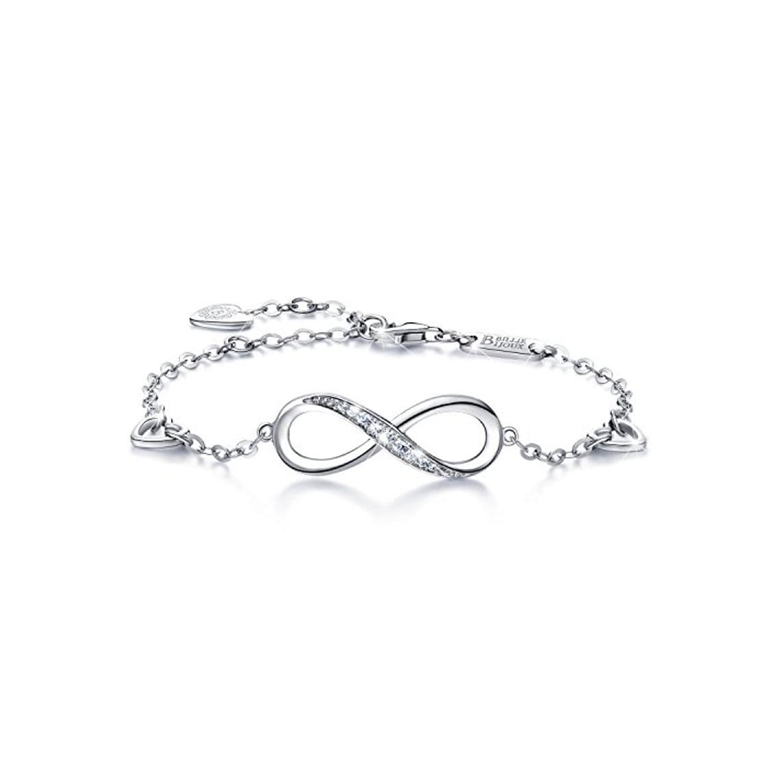 Producto Billie Bijoux Pulsera de Plata esterlina Mujer Símbolo Amor Infinito Brazalete de