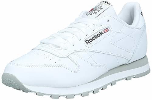 Moda Reebok Classic Leather - Zapatillas de cuero para hombre, color blanco