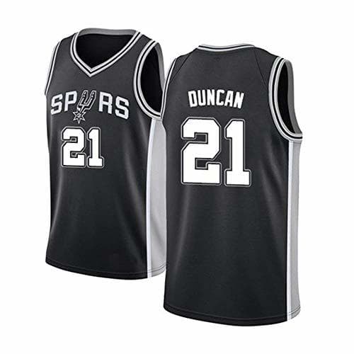 Place LLZYL Jersey - Spurs 21# Tim Duncan Equipo De Baloncesto Jersey Hombre