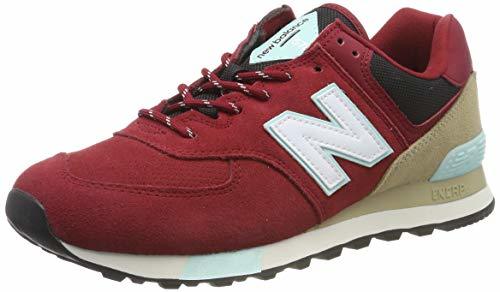 Moda New Balance 574v2, Zapatillas para Hombre, Rojo