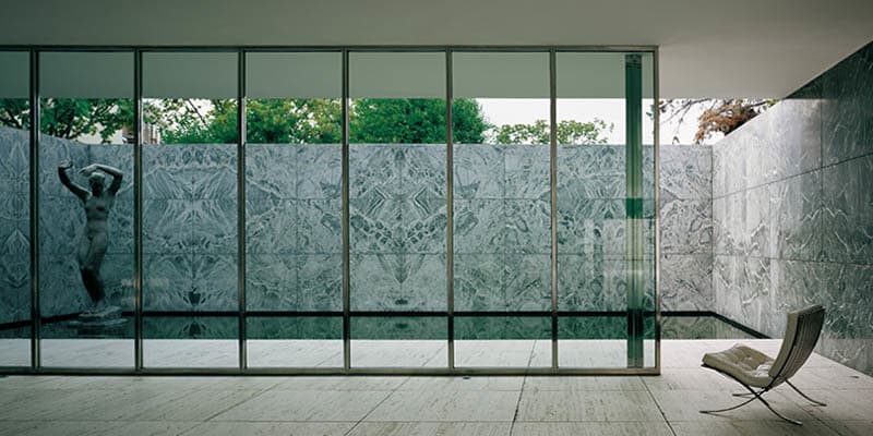 Place The pavilion - Fundació Mies van der Rohe