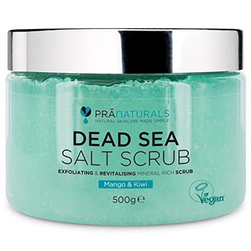 Beauty PraNaturals Exfoliante Corporal de Sal del Mar Muerto Mezclado con Aceites de