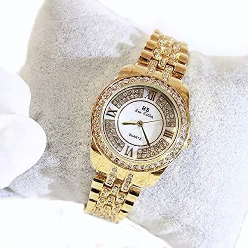 Product JohnJohnsen Rhinestone Casual Cuarzo Reloj Mujeres Aleación Completa Se?Oras Todos los Partidos