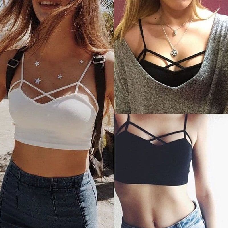 Producto Crop Tops Sexy Mujer Camisetas sin Mangas de Verano de Mujeres Blusas