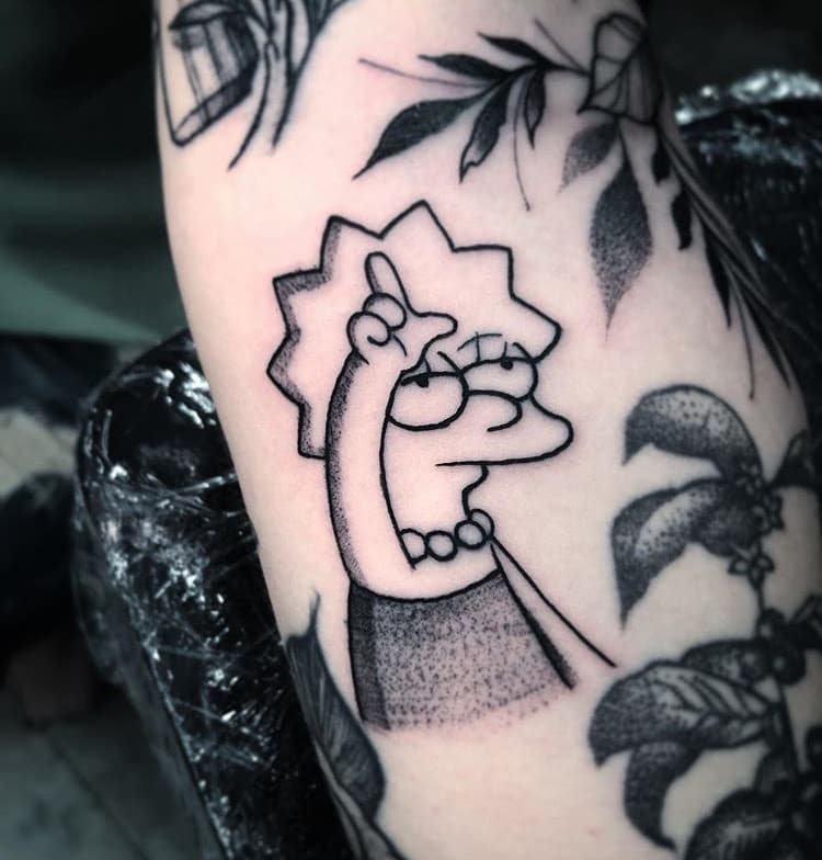 Fashion Tatto Lisa Simpson