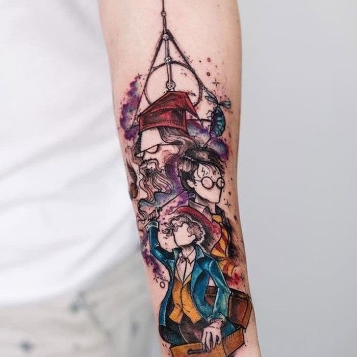 Fashion Tatto Harry Potter