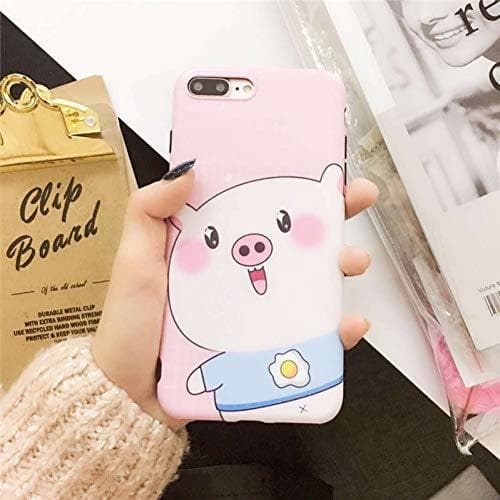 Electronic POHONOEOO Para iPhone 6 S 6S XR XS MAX Case Cute Pig