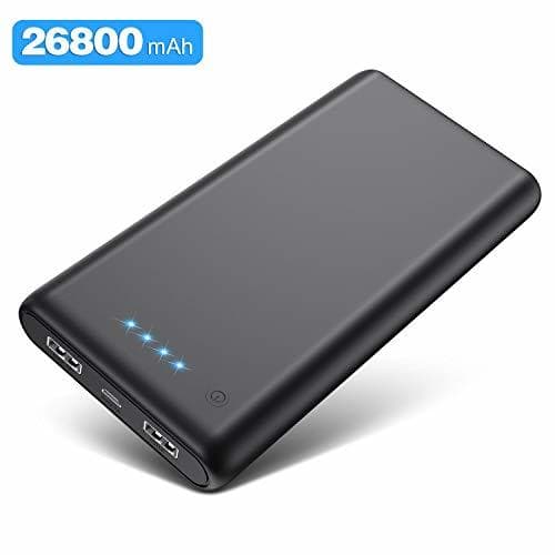 Electrónica kilponen Batería Externa Gran Capacidad 26800mAh Power Bank Carga Rápida con 2