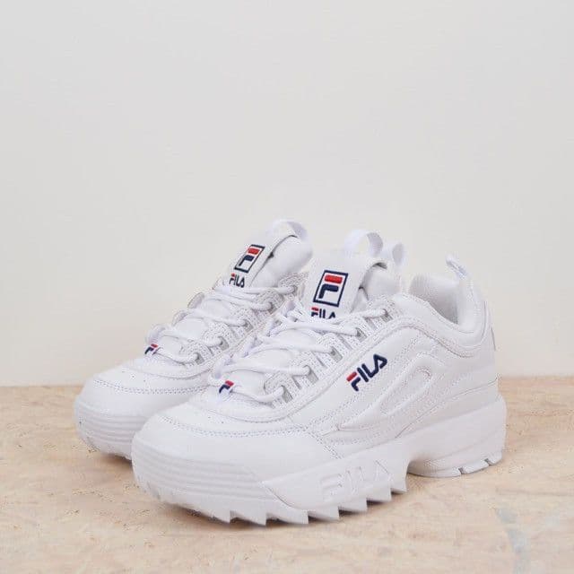 Fashion Fila - Zapatillas Disruptor para hombre, Blanco