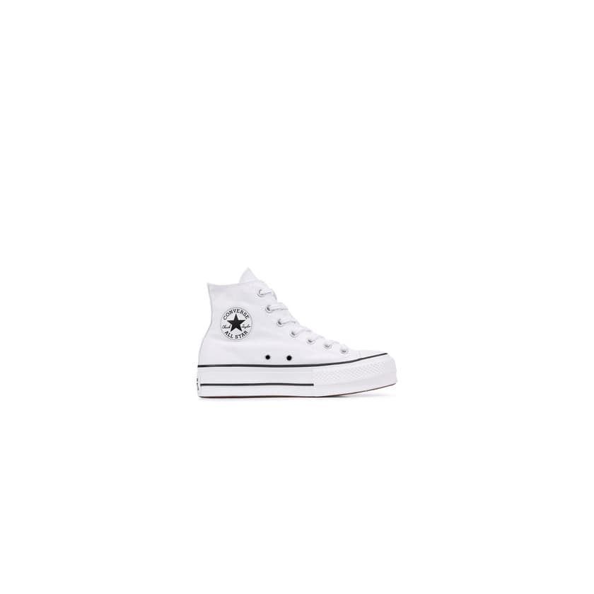 Moda Converse Chuck Taylor CTAS Lift Hi, Zapatillas para Mujer, Blanco