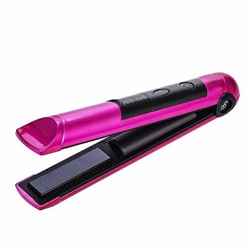 Belleza Pritech Portátil Usb Recarga Profesional Mini Hair Straightener Led Pantalla Inalámbrica Pelo