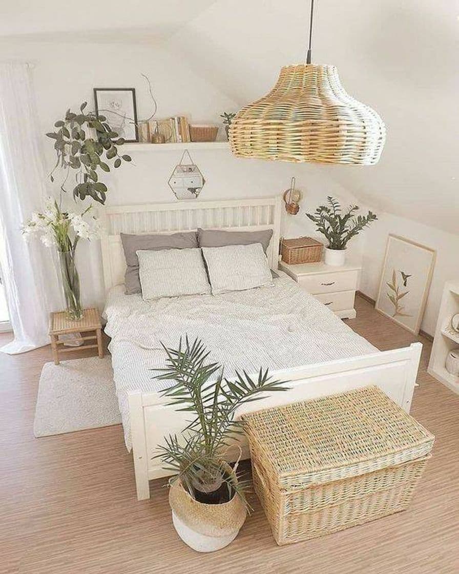 Moda Um quarto estilo meio boho.