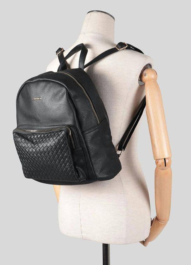 Fashion Gash - Mochila Feminina Textura Preto

