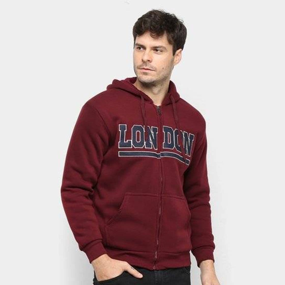 Fashion Jaqueta Athletic Jacket London Masculina - Vinho | Zattini