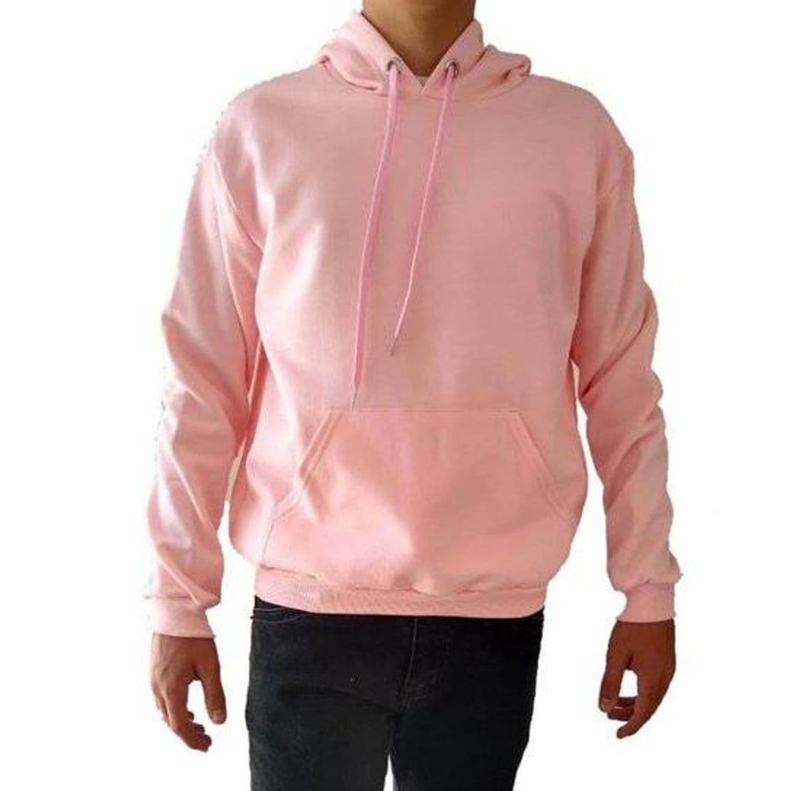 Fashion Moletom Club 21 Canguru Liso Capuz Masculino - Rosa | Zattini