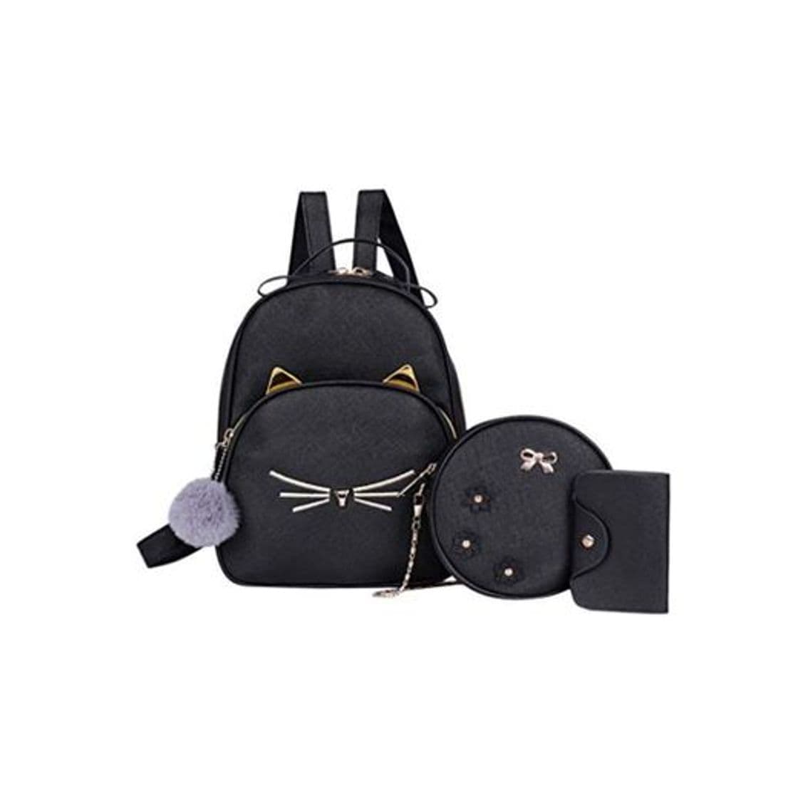 Producto Luckycat Mochilas Mujer Cuero de la PU Mochilas Bolsa de viaje Bolsos