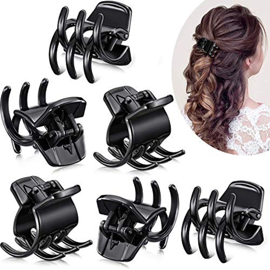 Producto 12 Piezas Clips de Garra de Pelo Garras de Pelo de Tamaño