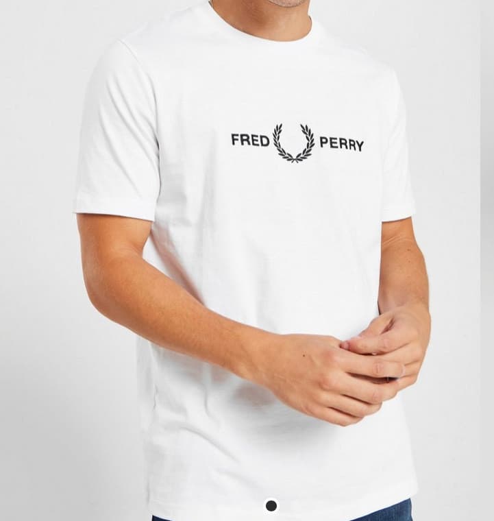 Moda 
Fred Perry T-Shirt Embroidered Logo Short Sleeve