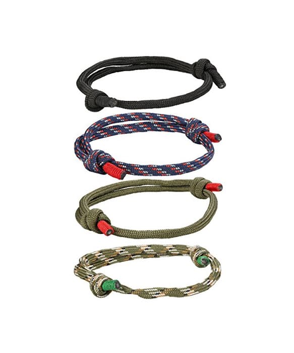 Product Besteel 4 Piezas Náuticas Pulseras Trenzadas para Hombres Brazalete Marina Cuerda Cadenas