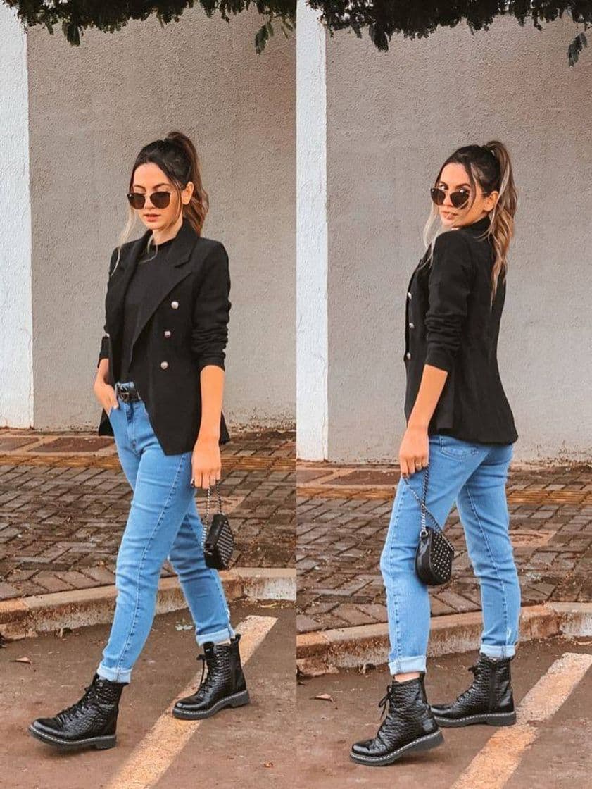 Moda Look ⁹ com blazer preto 