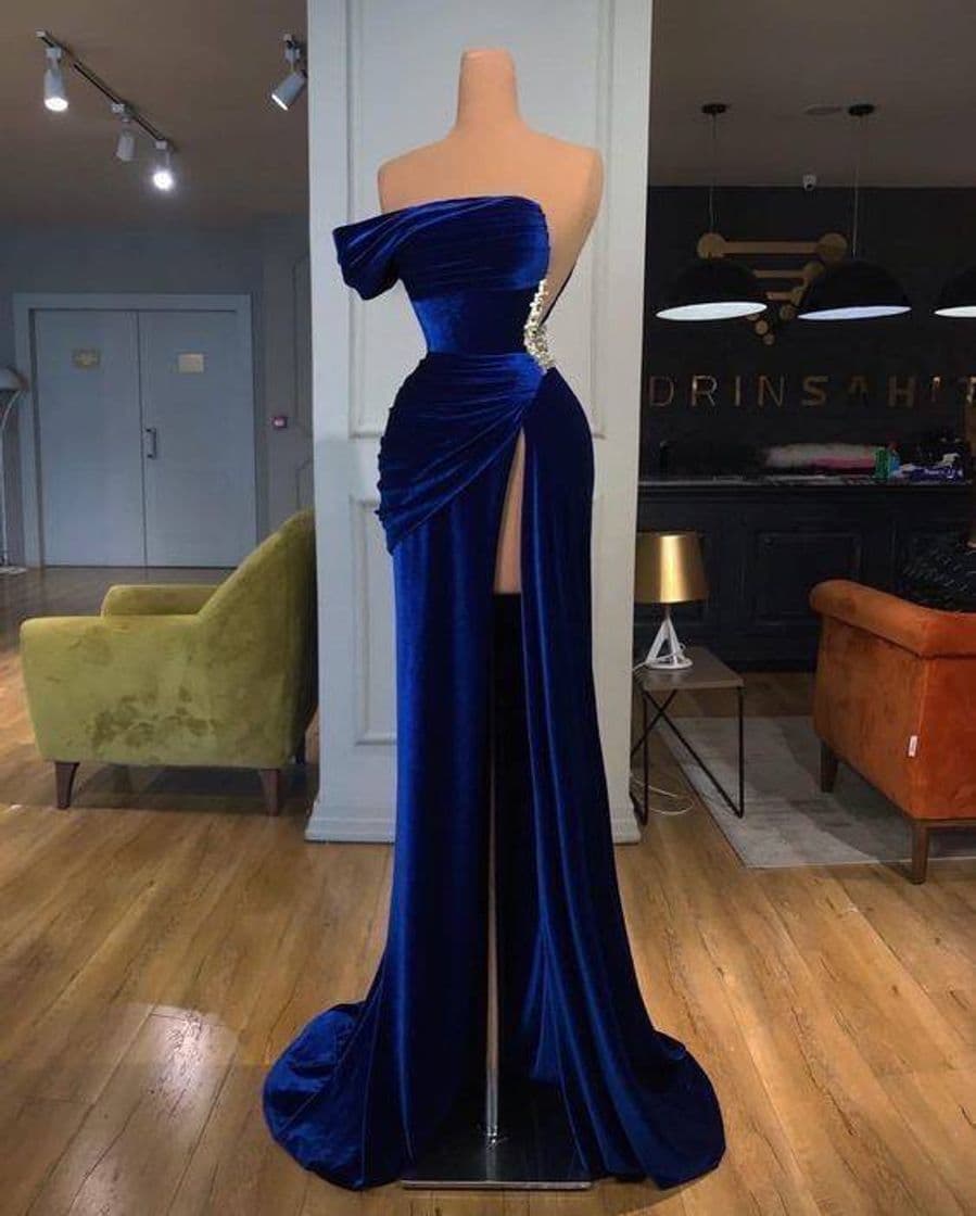 Fashion Blue long prom dress 💙👗