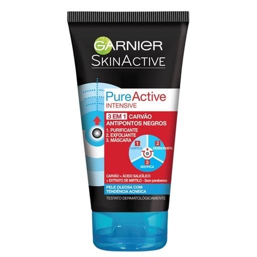 Moda Máscara 3 em 1 Carvão Pure Active Intensive