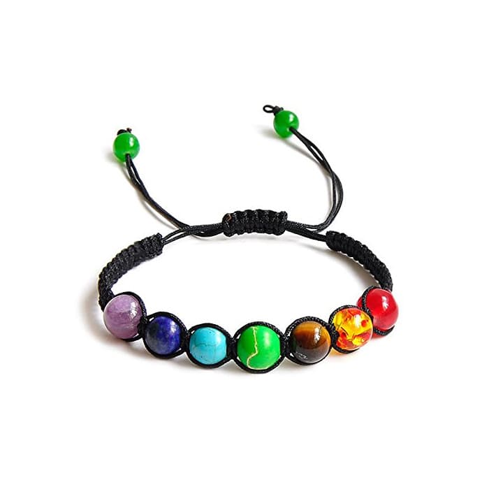 Fashion REFURBISHHOUSE 7 Cuentas de Equilibrio de curacion Chakra Pulsera Pulsera de energia