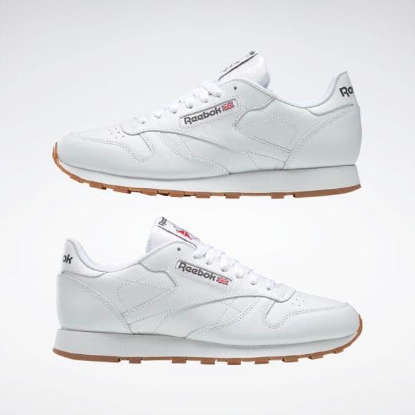 Fashion Reebok Classic Leather - Zapatillas de cuero para hombre, color blanco