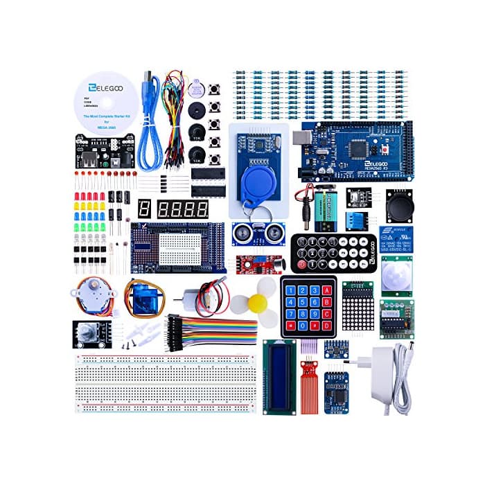 Electrónica ELEGOO Conjunto Mas Completo y Avanzado de Iniciación Compatible con Arduino IDE