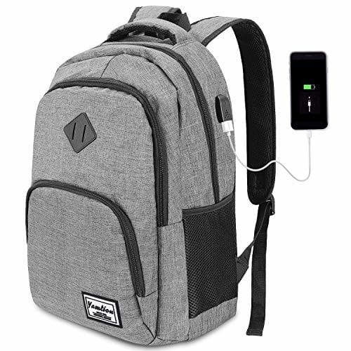 Electrónica YAMTION Mochila para Ordenador Mochila Hombre con USB Puerto de Carga para