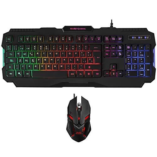 Lugar MARSGAMING Pack Gaming de Teclado y ratón