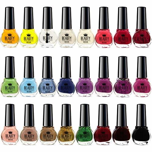 Beauty Set de 24 Esmalte de uñas 24 colores diferentes Botella moderna de