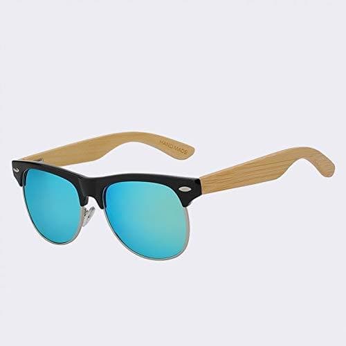 Juego YYHV Hombres Remache de Madera Gafas de Sol Lente polarizada Oculos de