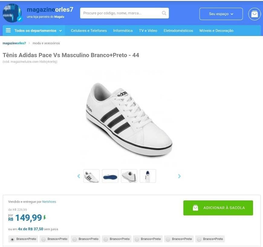 Product Tênis Adidas Pace