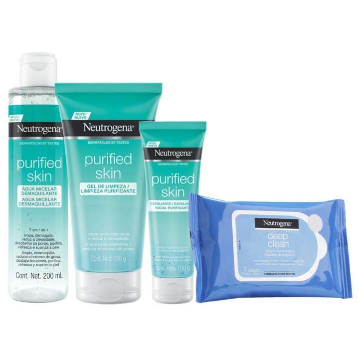 Producto Kit Neutrogena Rotina Completa Limpeza Purif Skin+Deep Clean