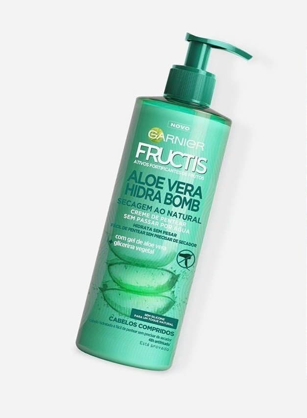 Belleza Garnier Fructis Aloe Secado Natural Crema Gel sin Aclarado