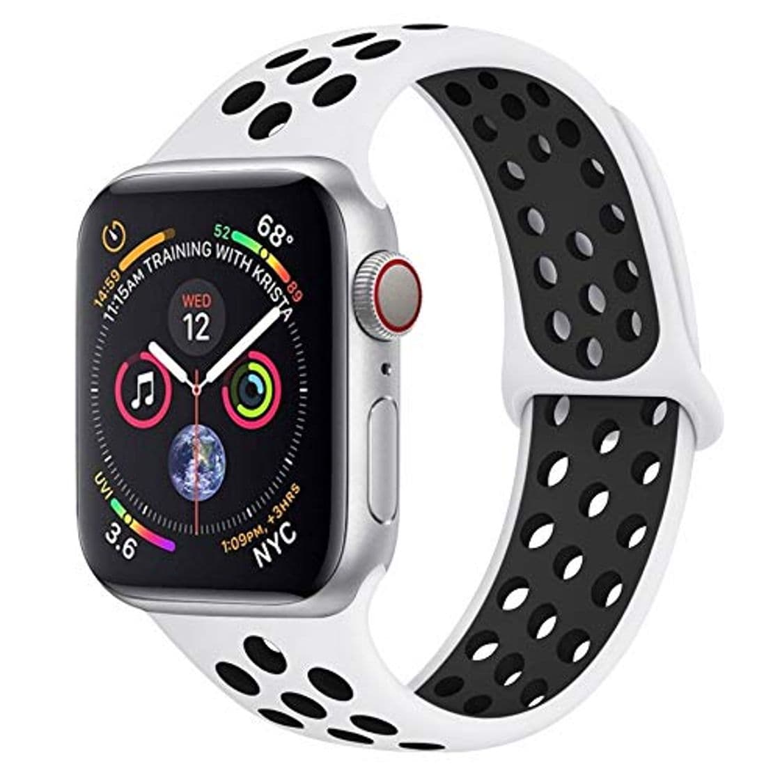 Product Lerxiuer Correa para Apple Watch, 42mm 44mm, Doble Color Pulsera de Repuesto