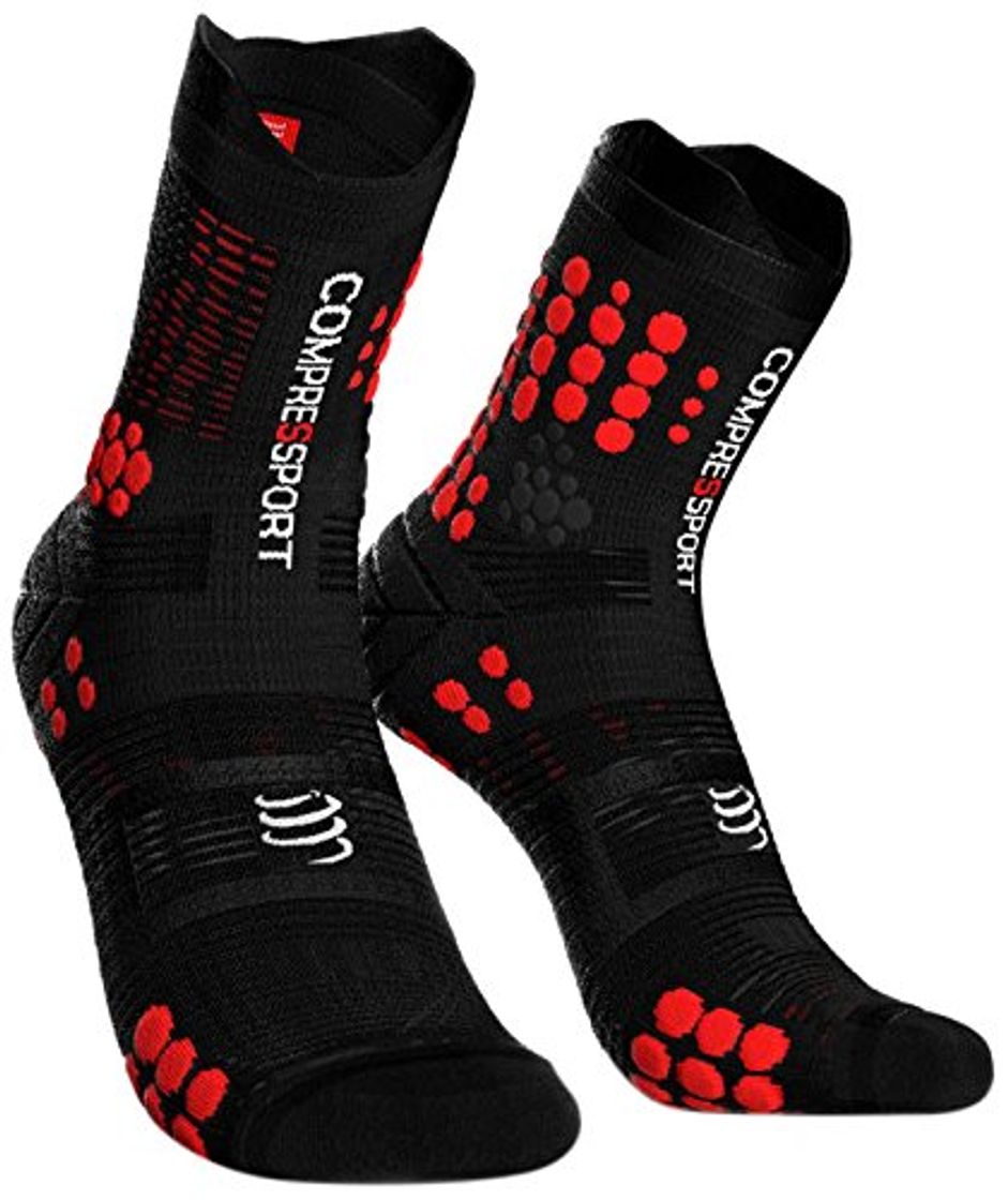 Product COMPRESSPORT Pro Racing Socks v3.0 Trail Calcetines para Correr, Unisex-Adult, Negro