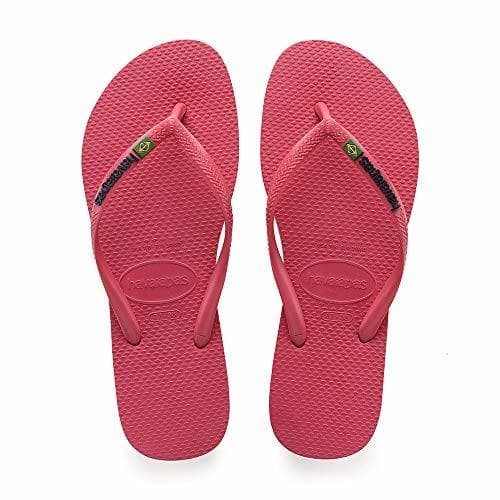 Producto Havaianas Slim Brasil Logo, Chanclas para Niñas, Rosa