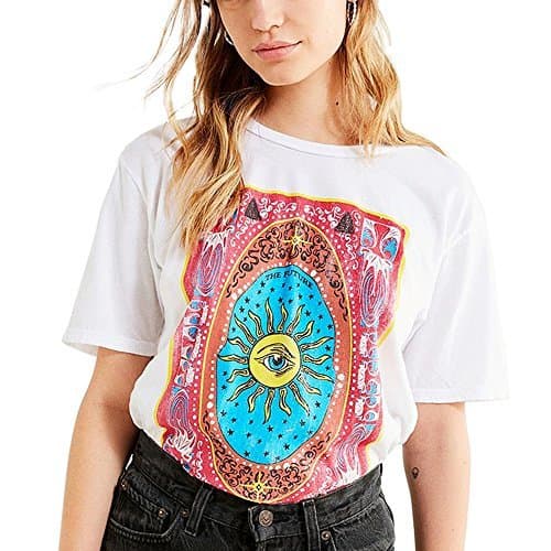 Product Tie Dye Ojos Girasol Camisetas Mujer Tumblr Vintage Algodón Print Moda Camisas